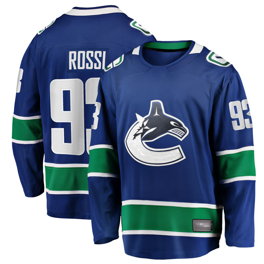 Ndoa V.Canucks #93 Marco Rossi Blue Home Premier Breakaway Player Jerseys