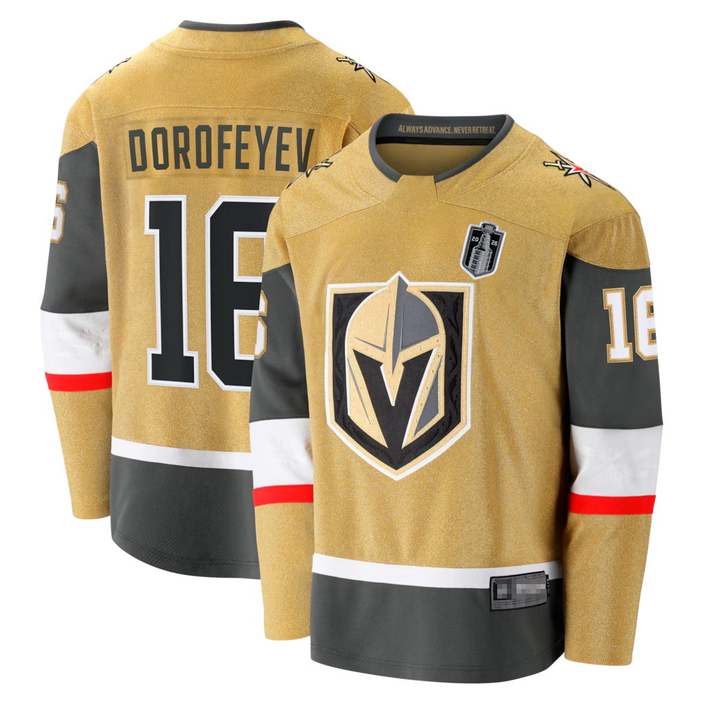 Ndoa V.Golden Knights #16 Pavel Dorofeyev Gold 2026 Stanley Cup Final Breakaway Jerseys