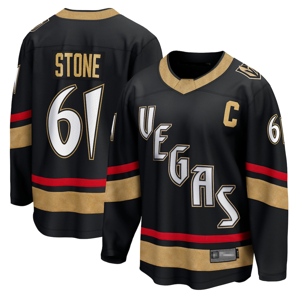 Ndoa V.Golden Knights #61 Mark Stone Black Special Edition 2.0 Breakaway Player Jerseys