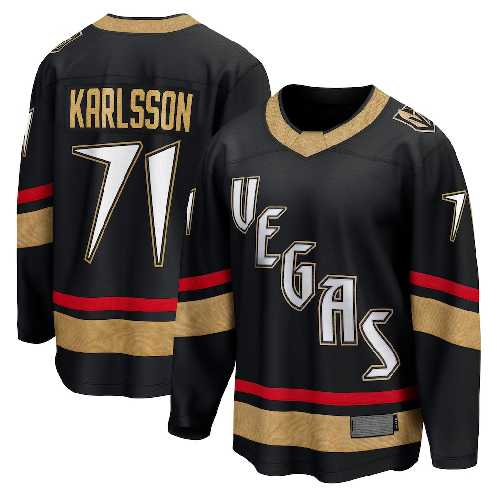 Ndoa V.Golden Knights #71 William Karlsson Black Special Edition 2.0 Breakaway Player Jerseys
