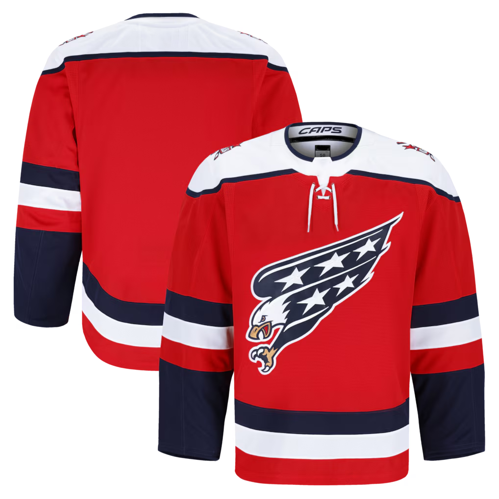 Ndoa W.Capitals Red Alternate Authentic Pro Jerseys