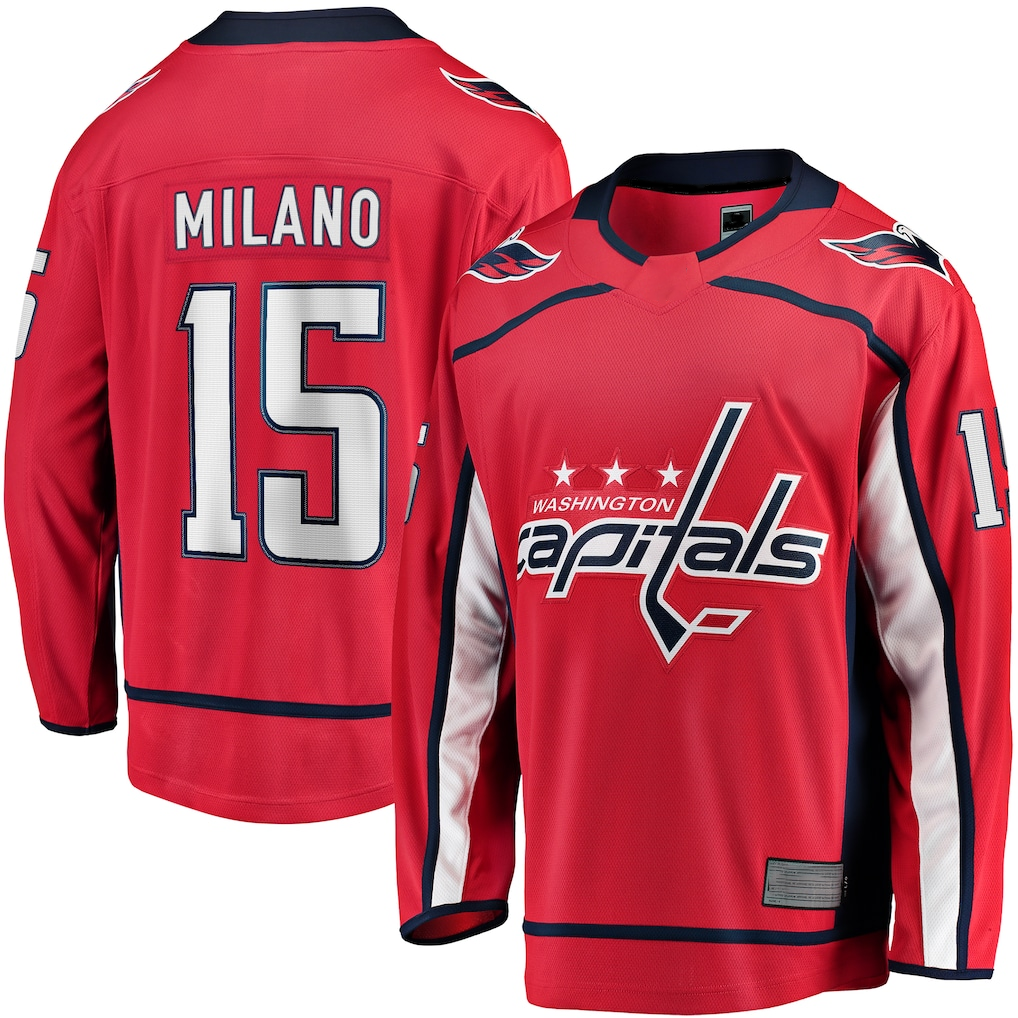 Ndoa W.Capitals #15 Sonny Milano Red Home Breakaway Jerseys