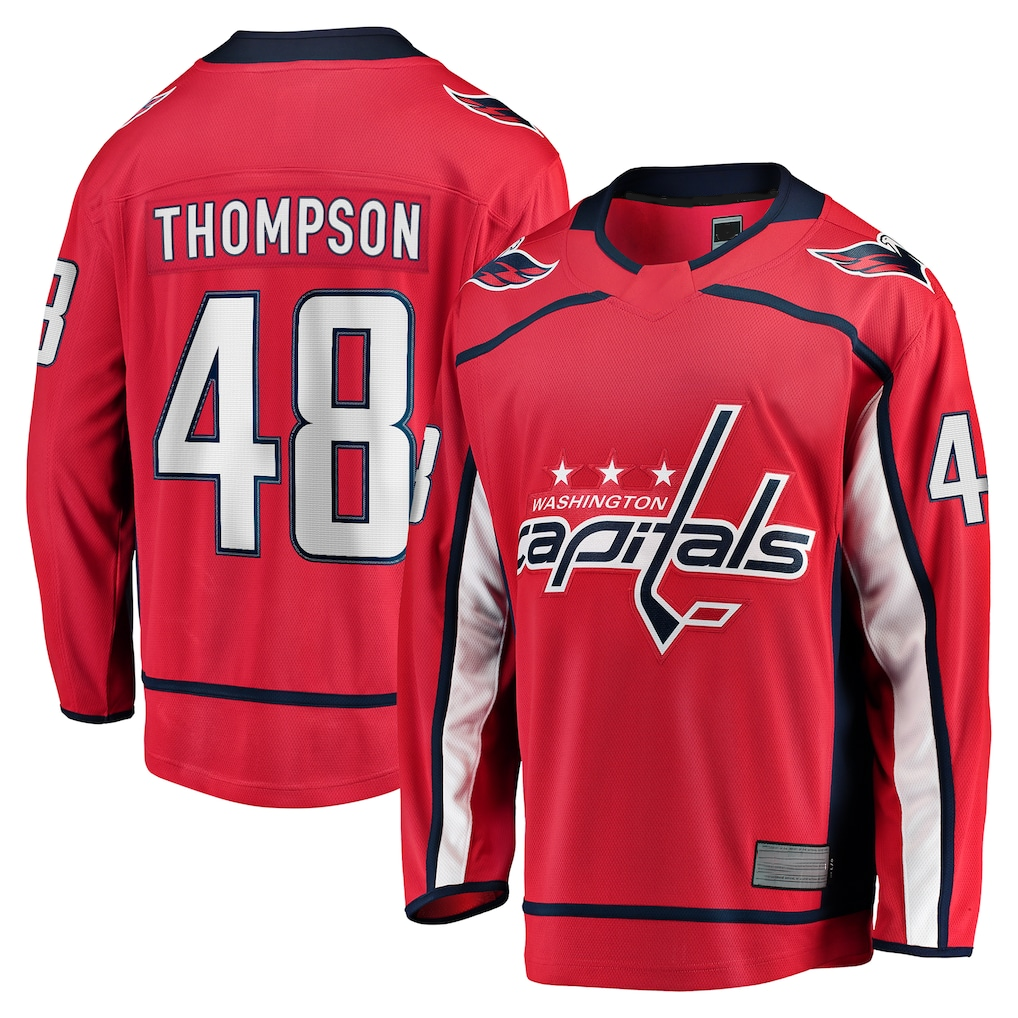 Ndoa W.Capitals #48 Logan Thompson Red Home Premier Breakaway Player Jerseys