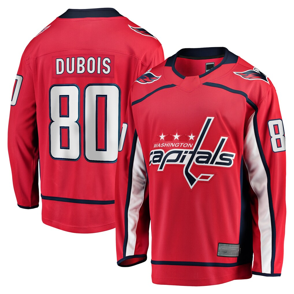 Ndoa W.Capitals #80 Pierre-Luc Dubois Red Home Premier Breakaway Player Jerseys