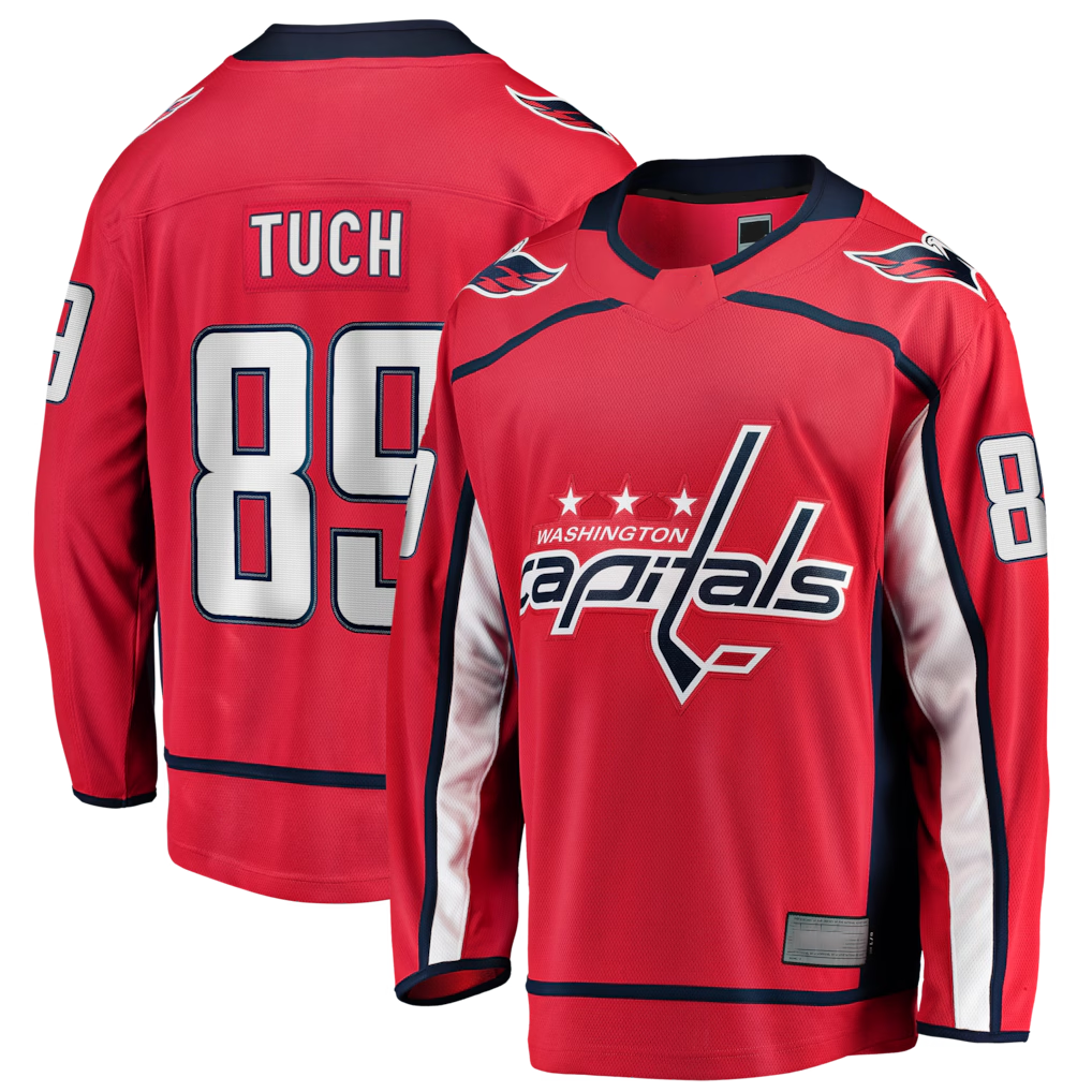 Ndoa W.Capitals #89 Alex Tuch Red Home Breakaway Jerseys
