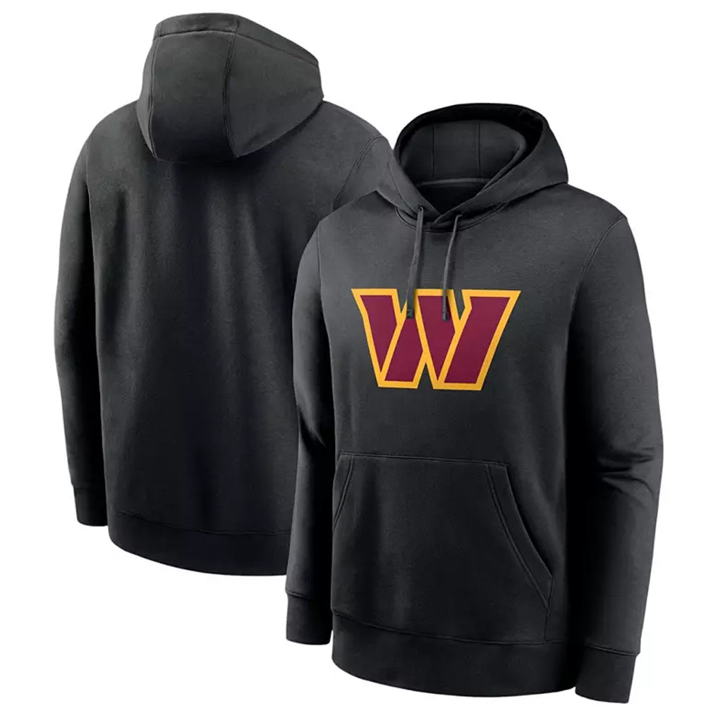 Ndoa W.Commanders Gray Pullover Hoodies Game Blank Player Stitched Jerseys