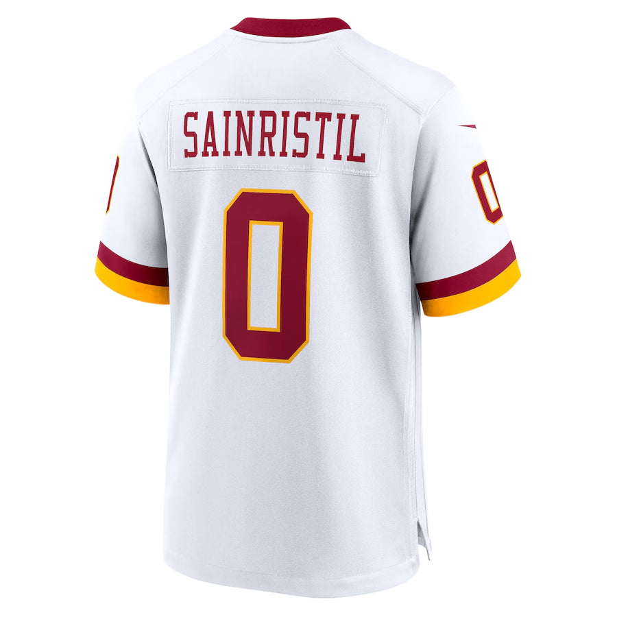 Ndoa W.Commanders #0 Mike Sainristil Player White Game Stitched Jerseys