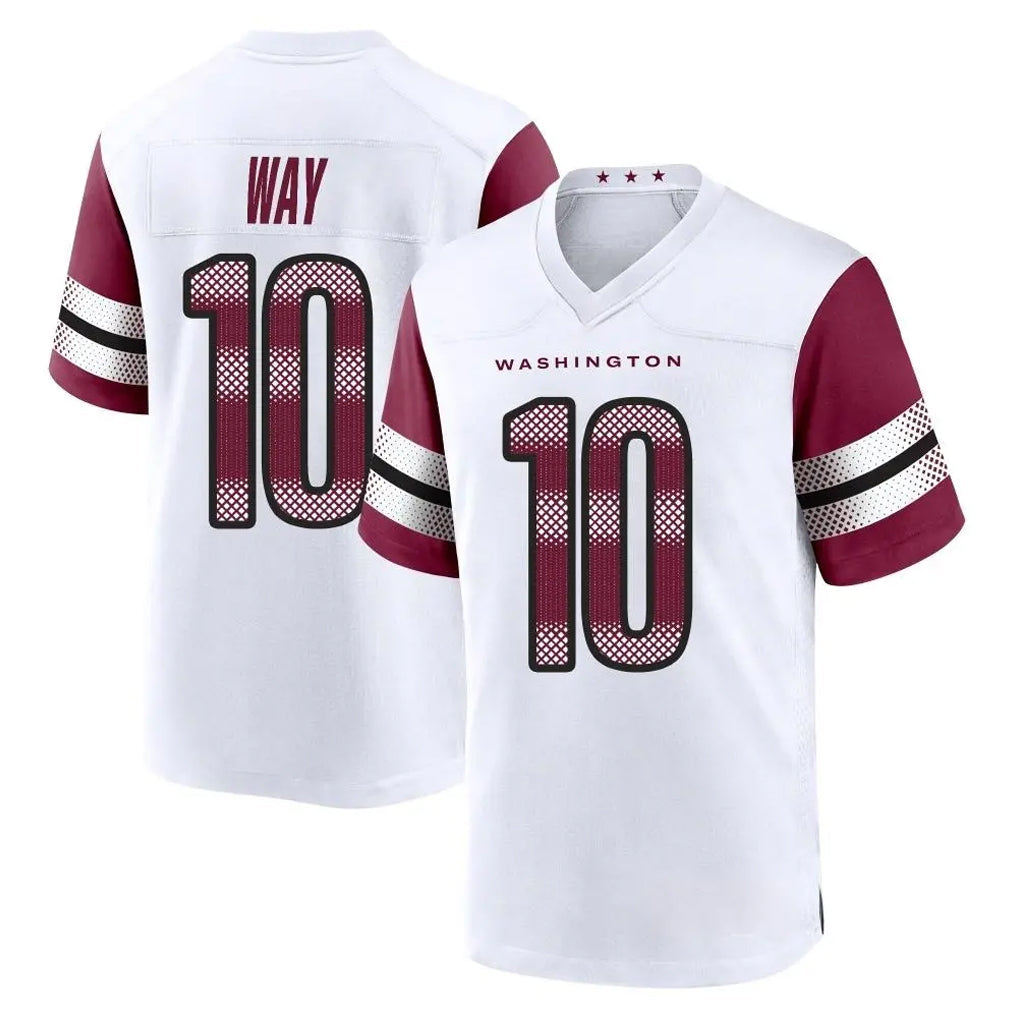 Ndoa W.Commanders #10 Tress Way Player White Game Home Stitched Jerseys