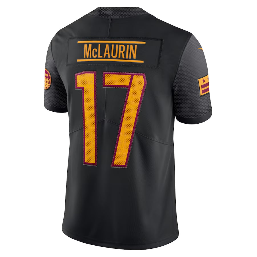 Ndoa W.Commanders #17 Terry McLaurin Player Black Vapor Limited Stitched Jerseys