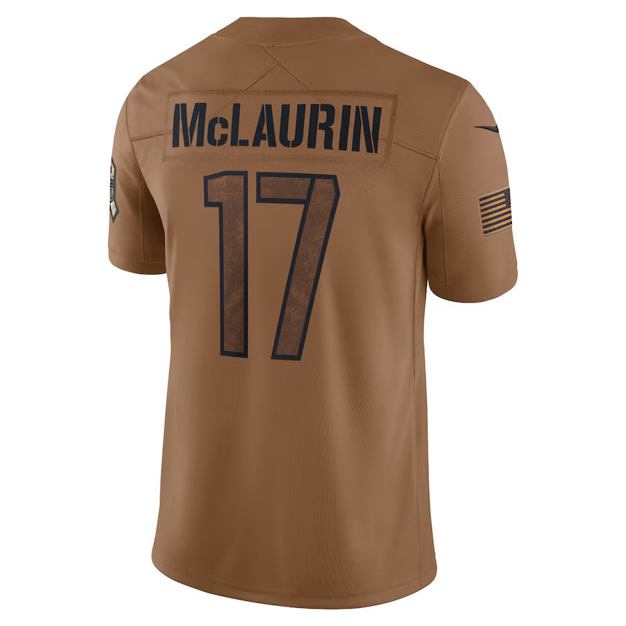 Ndoa W.Commanders #17 Terry McLaurin Player Brown Salute To Service Limited Stitched Jerseys