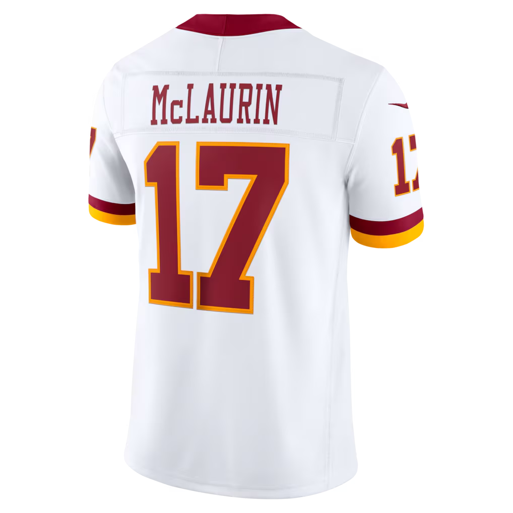 Ndoa W.Commanders #17 Terry McLaurin White Vapor F.U.S.E. Stitched Limited Jerseys