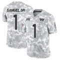 Ndoa W.Commanders #1 Deebo Samuel Sr Player Arctic Camo Salute to Service Limited Football Jerseys