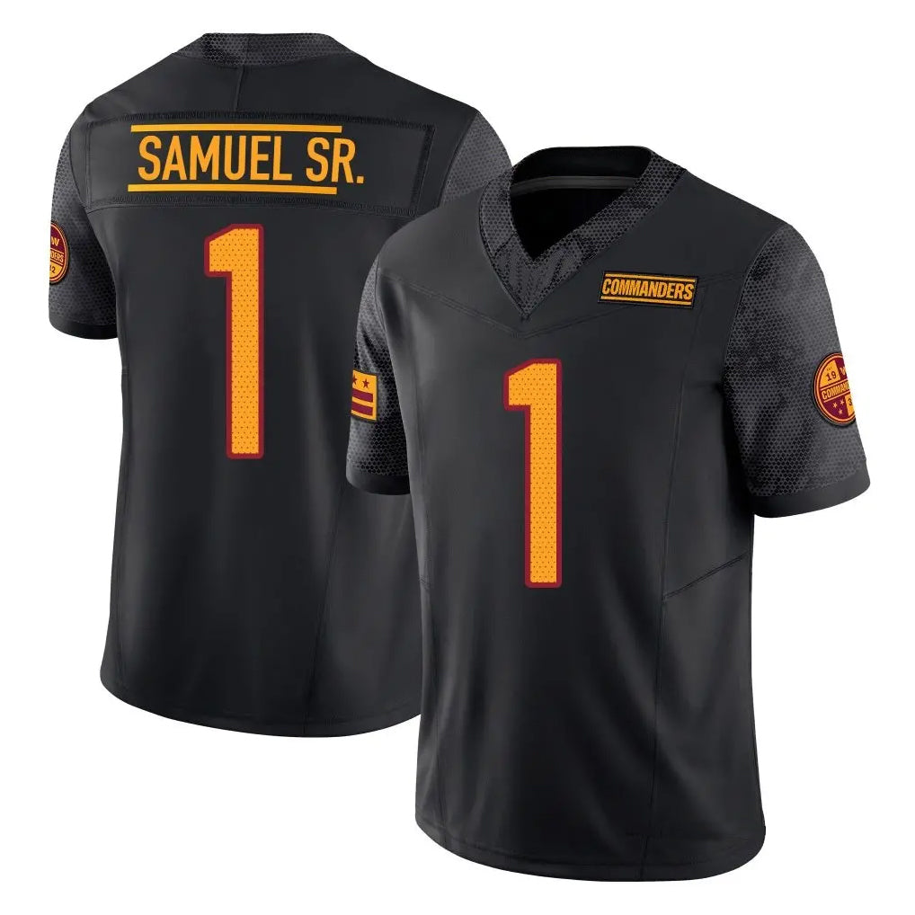 Ndoa W.Commanders #1 Deebo Samuel Sr Player Black Vapor F.U.S.E. Limited Football Jerseys