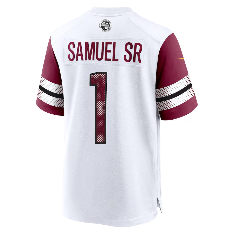 Ndoa W.Commanders #1 Deebo Samuel Sr Player White Home Game Stitched Jerseys