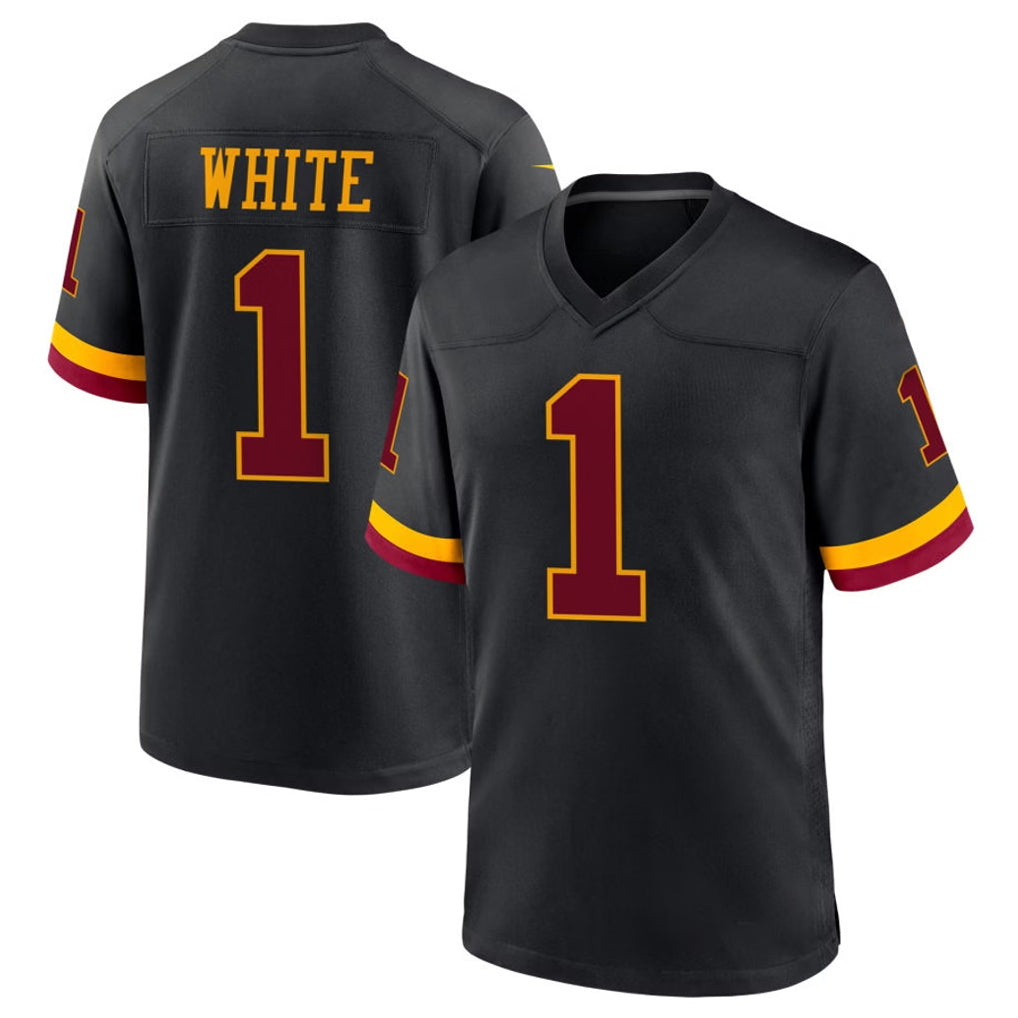Ndoa W.Commanders #1 Rachaad White Player Black Limited Home Game Stitched Jerseys