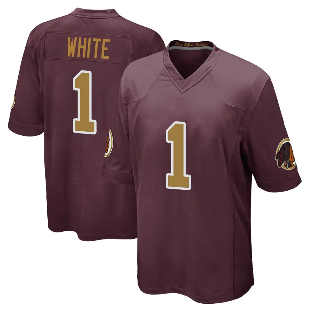 Ndoa W.Commanders #1 Rachaad White Player Burgundy Alternate Home Game Stitched Jerseys