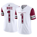 Ndoa W.Commanders #1 Rachaad White Player White Limited Vapor Home Game Stitched Jerseys