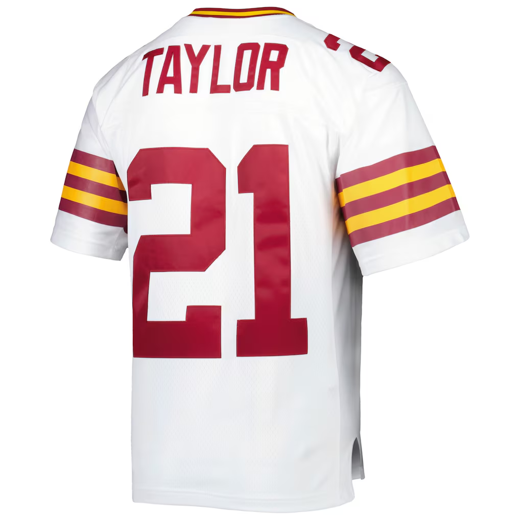 Ndoa W.Commanders #21 Sean Taylor Mitchell & Ness White Legacy Replica Jersey Stitched Puhic Game Jerseys