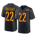 Ndoa W.Commanders #22 Jacory Croskey-Merritt Player Black Home Game Stitched Jerseys