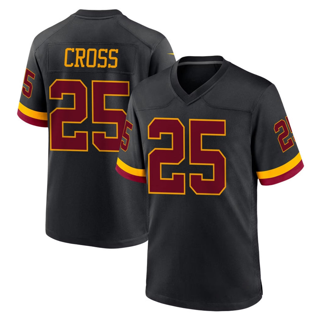 Ndoa W.Commanders #25 Nick Cross Player Black Limited Home Game Stitched Jerseys