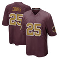 Ndoa W.Commanders #25 Nick Cross Player Burgundy Alternate Home Game Stitched Jerseys