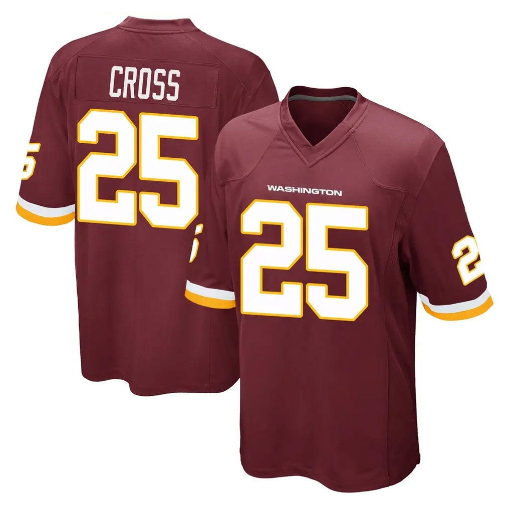 Ndoa W.Commanders #25 Nick Cross Player Burgundy Team Color Home Game Stitched Jerseys