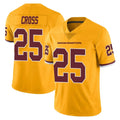 Ndoa W.Commanders #25 Nick Cross Player Gold Limited Color Rush Home Game Stitched Jerseys