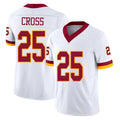 Ndoa W.Commanders #25 Nick Cross Player White Limited Vapor F.U.S.E. Home Game Stitched Jerseys