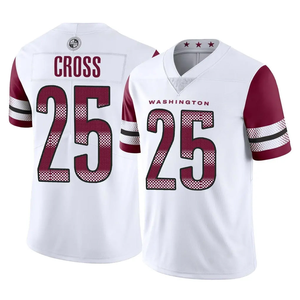 Ndoa W.Commanders #25 Nick Cross Player White Limited Vapor Home Game Stitched Jerseys