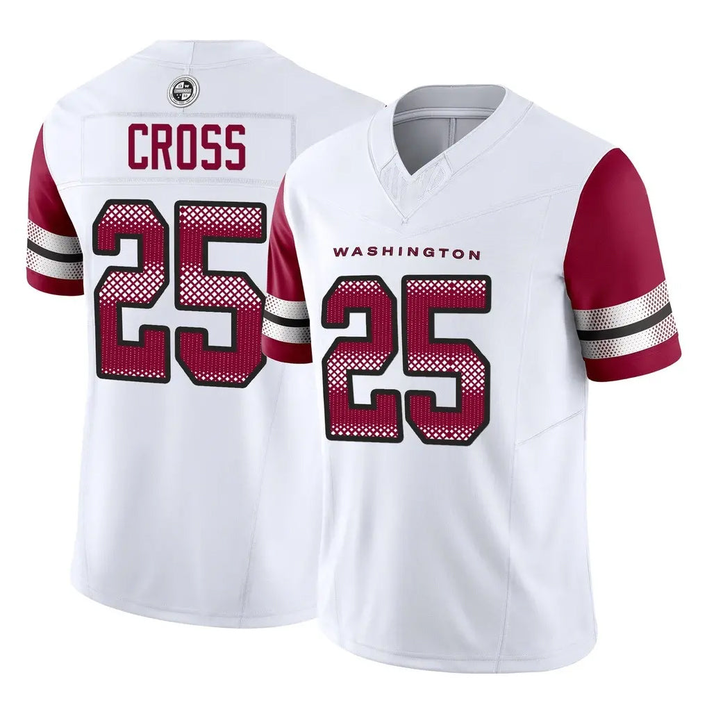 Ndoa W.Commanders #25 Nick Cross Player White Vapor F.U.S.E. Limited Home Game Stitched Jerseys