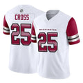 Ndoa W.Commanders #25 Nick Cross Player White Vapor F.U.S.E. Limited Home Game Stitched Jerseys