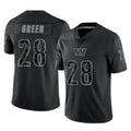 Ndoa W.Commanders #28 Darrell Green Player Black RFLCTV Limited Stitched Jerseys