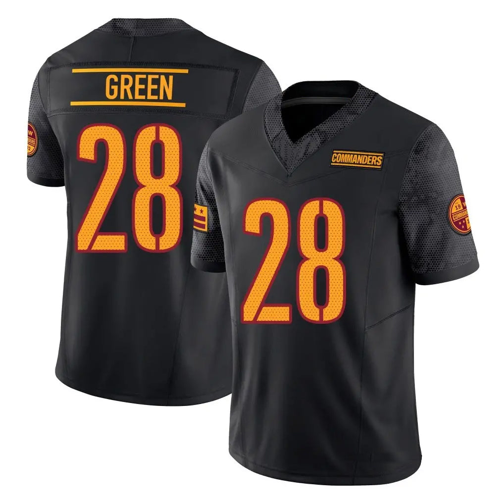 Ndoa W.Commanders #28 Darrell Green Player  Black Vapor F.U.S.E. Limited Stitched Jerseys