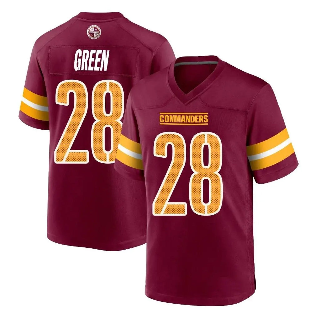 Ndoa W.Commanders #28 Darrell Green Player Burgundy Home Game Stitched Jerseys