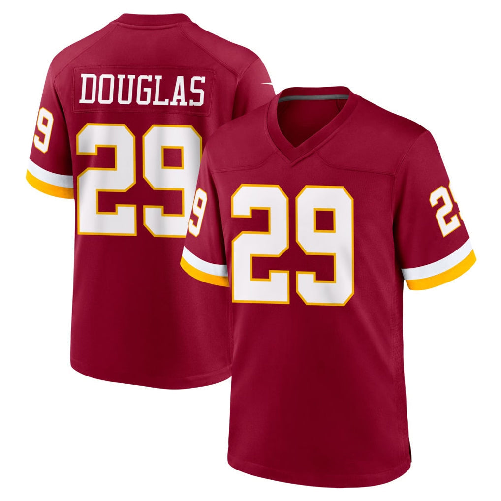 Ndoa W.Commanders #29 Rasul Douglas Player Burgundy Game Home Stitched Jerseys
