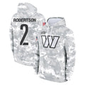 Ndoa W.Commanders #2 Amik Robertson Player Arctic Camo Limited Salute to Service Pullover Hoodies Game Stitched Jerseys