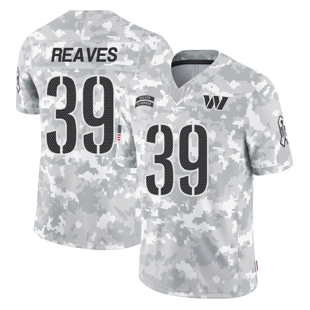 Ndoa W.Commanders #39 Jeremy Reaves Player Arctic Camo Limited Salute To Service Home Game Stitched Jerseys