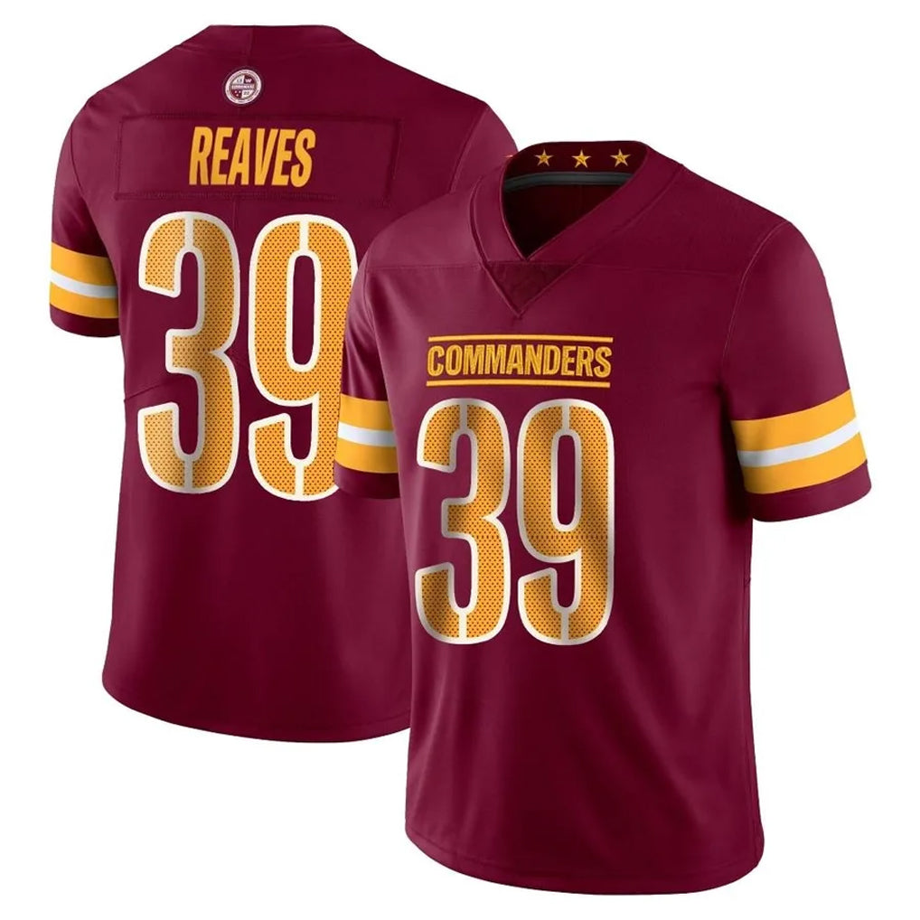 Ndoa W.Commanders #39 Jeremy Reaves Player Burgundy Limited Vapor Home Game Stitched Jerseys