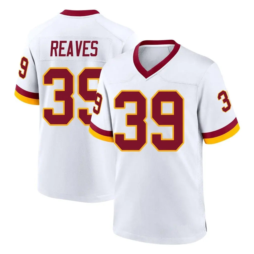 Ndoa W.Commanders #39 Jeremy Reaves Player White Home Game Stitched Jerseys
