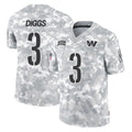 Ndoa W.Commanders #3 Stefon Diggs Player Arctic Camo Limited Salute To Service Home Game Stitched Jerseys