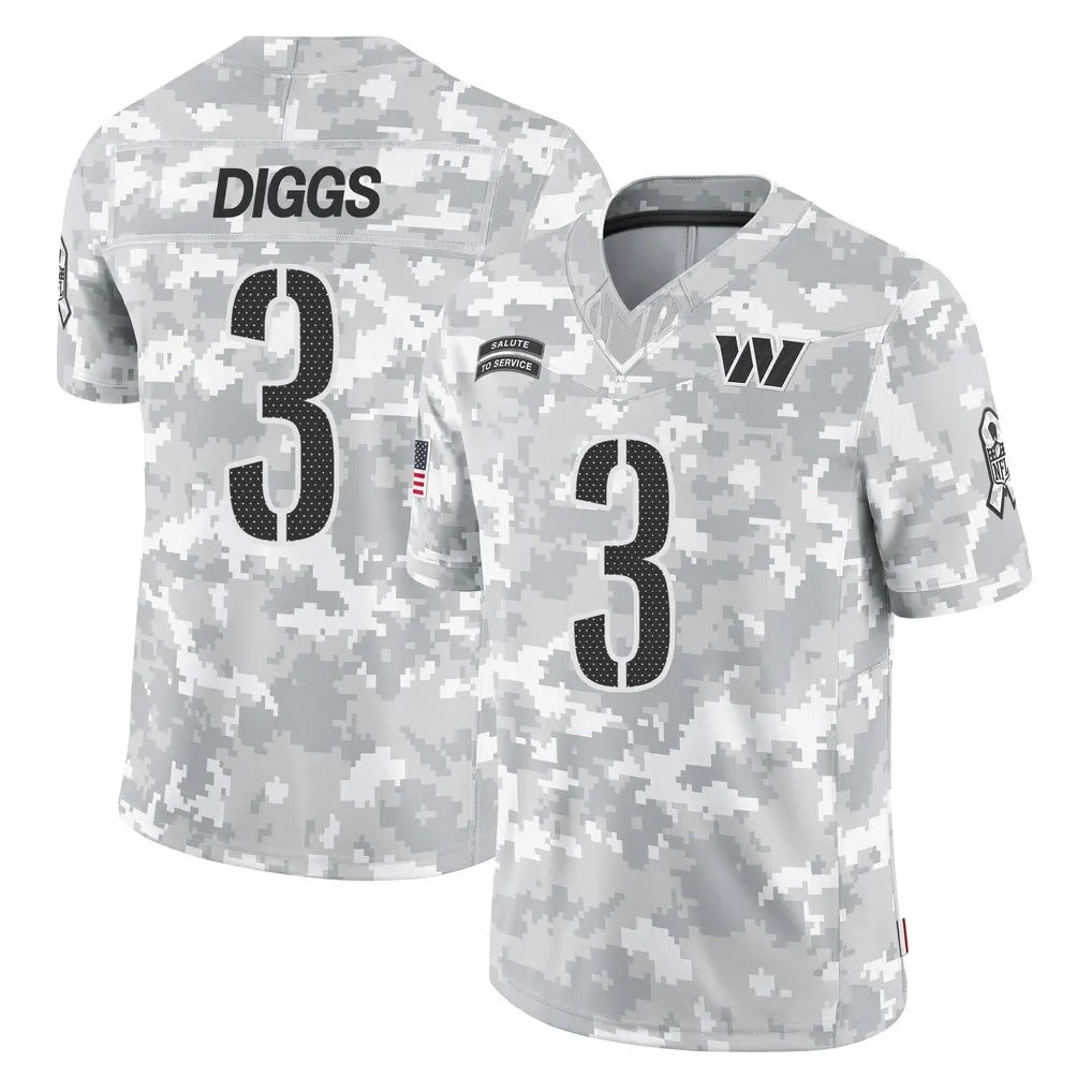 Ndoa W.Commanders #3 Stefon Diggs Player Arctic Camo Limited Salute To Service Home Game Stitched Jerseys