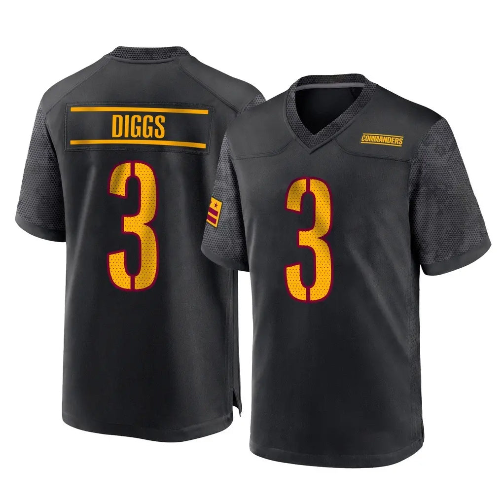 Ndoa W.Commanders #3 Stefon Diggs Player Black Home Game Stitched Jerseys