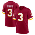 Ndoa W.Commanders #3 Stefon Diggs Player Burgundy Game Home Stitched Jerseys