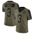 Ndoa W.Commanders #3 Stefon Diggs Player Olive Salute To Service Limited Game Stitched Jerseys