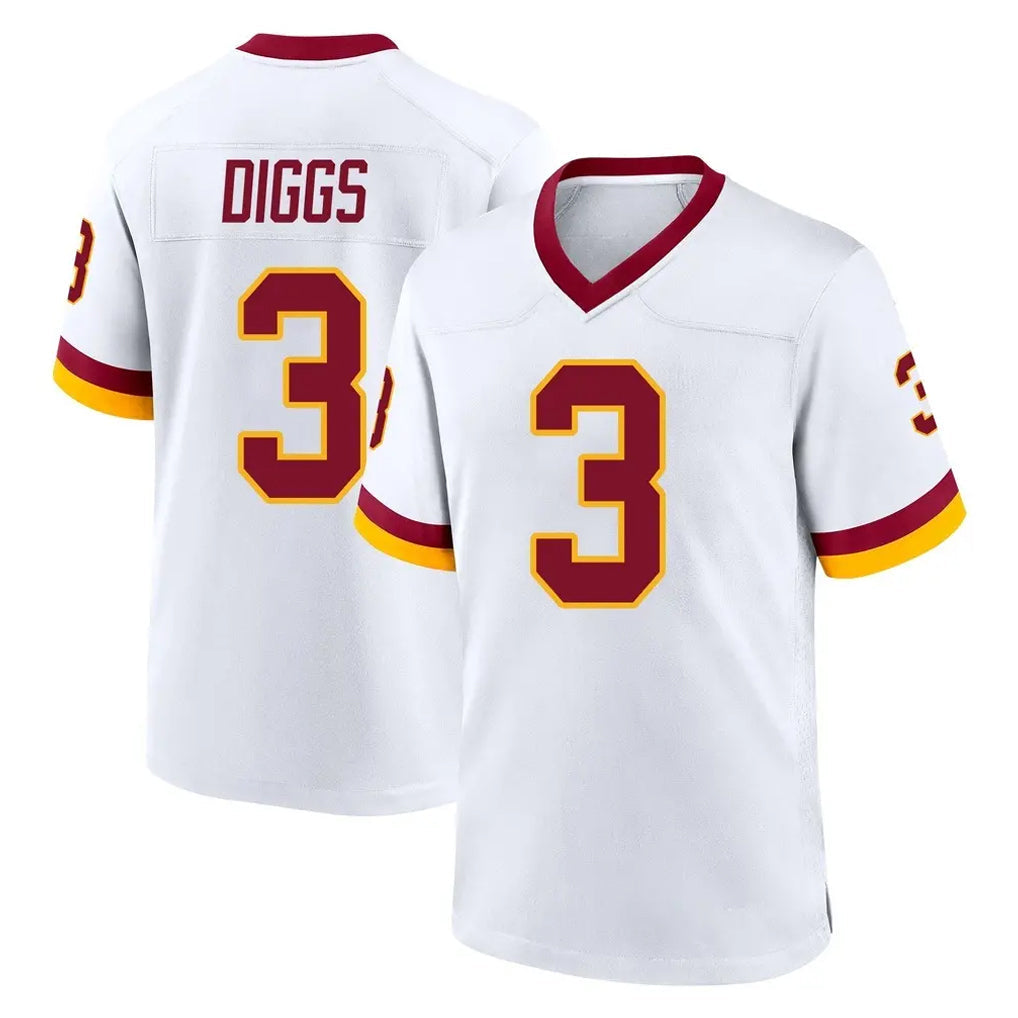 Ndoa W.Commanders #3 Stefon Diggs Player White Home Game Stitched Jerseys