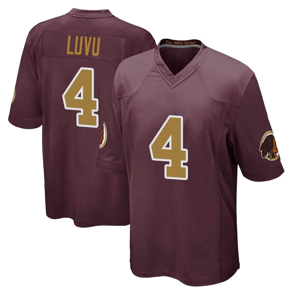 Ndoa W.Commanders #4 Frankie Luvu Player Burgundy Alternate Home Game Stitched Jerseys