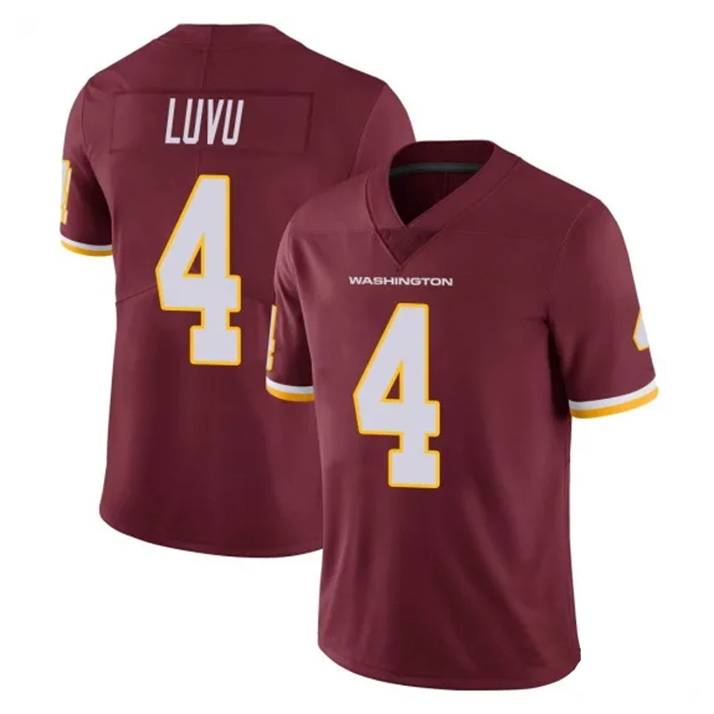 Ndoa W.Commanders #4 Frankie Luvu Player Burgundy Vapor Limited Stitched Jerseys