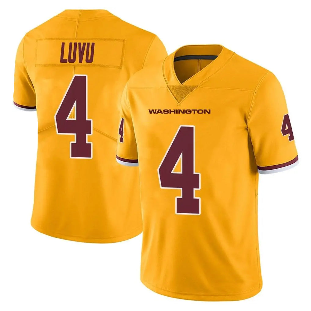 Ndoa W.Commanders #4 Frankie Luvu Player Gold Vapor Limited Stitched Jerseys