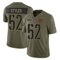Ndoa W.Commanders #52 Sonny Styles Player Olive 2025 Salute To Service Limited Home Game Stitched Jerseys