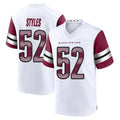 Ndoa W.Commanders #52 Sonny Styles Player White Game Home Stitched Jerseys